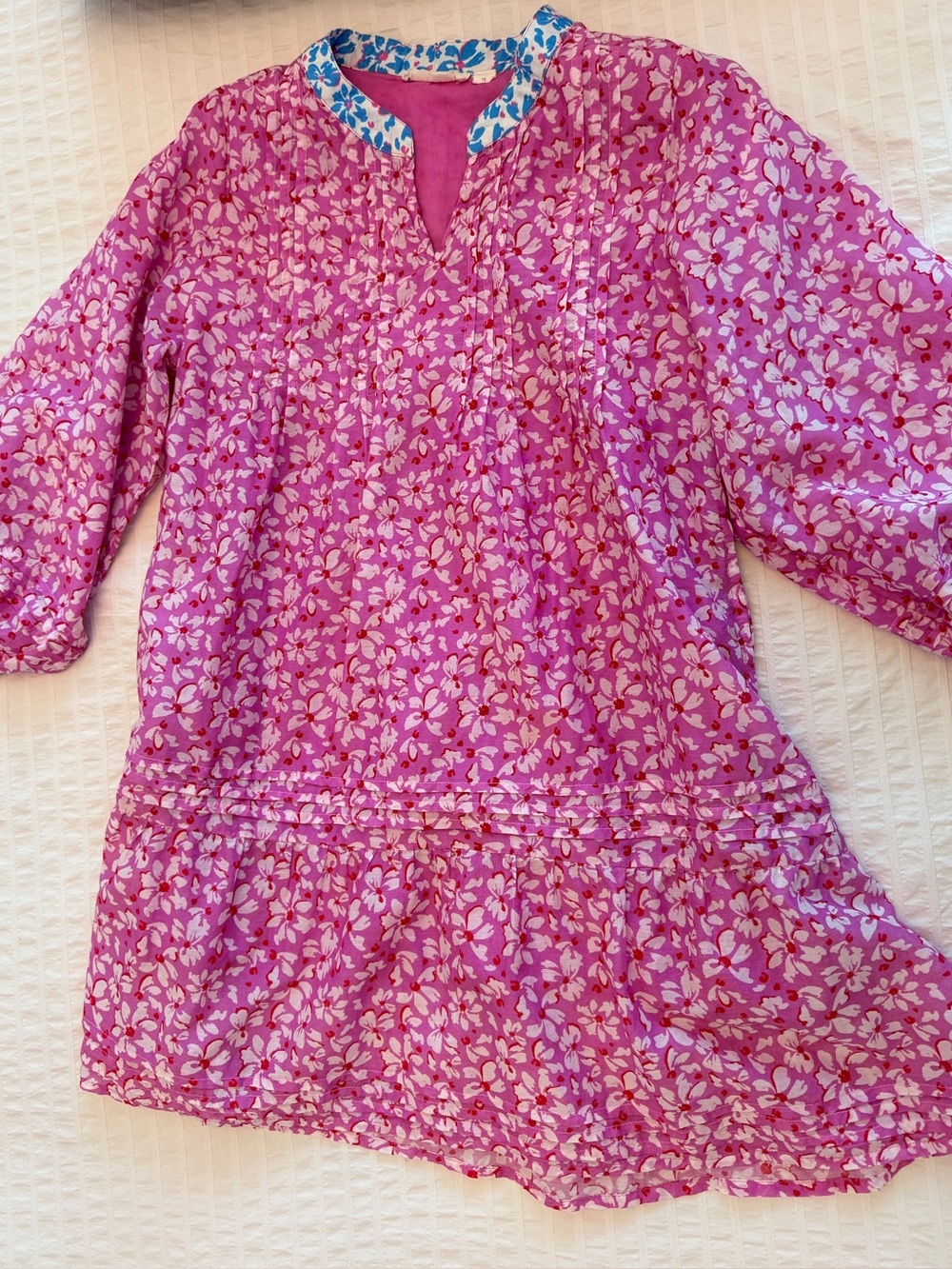 Roller Rabbit Girls Pink Floral Summer Dress. Size: 12